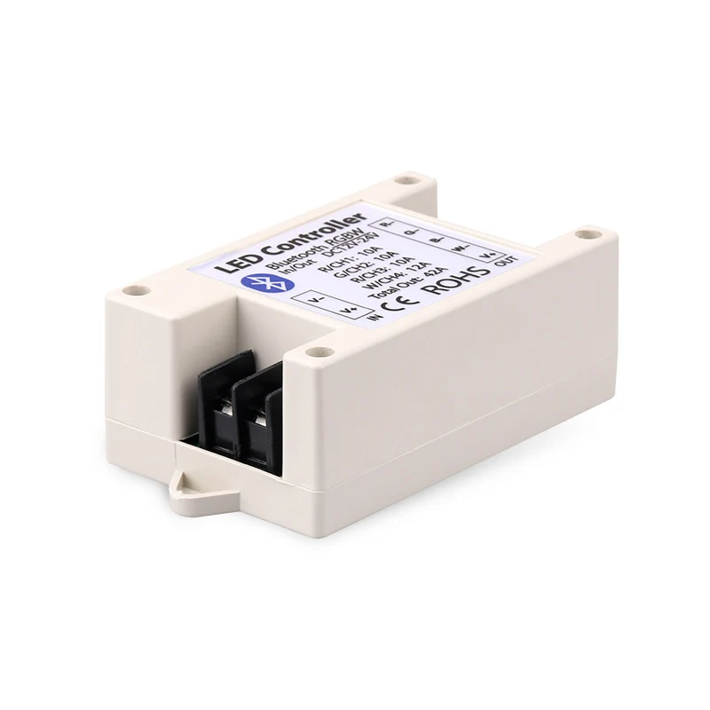 Bluetooth RGB/RGBW LED Strip Controller – DC12V-24V | Smartphone APP Control (iOS & Android) | For LED Strips