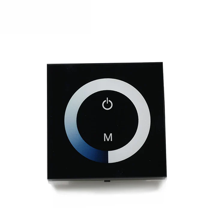 Single Color LED Strip Wall Panel Touch Dimmer – DC12V-24V | TM06 Touch Color Ring LED Dimmer Controller | For LED Strips