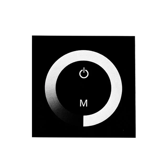 Single Color LED Strip Wall Panel Touch Dimmer – DC12V-24V | TM06 Touch Color Ring LED Dimmer Controller | For LED Strips