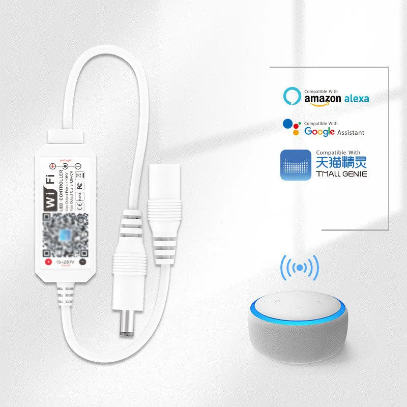 Single Color LED Strip WiFi Dimmer – DC5V-24V | Smart Wireless LED Dimmer Controller | Alexa & Google Home Compatible | For LED Strips