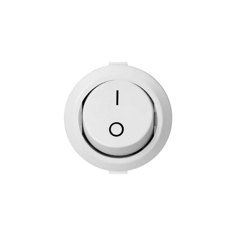 Interrupteur à Bascule Unipolaire On-Off 6.1A 250V - Blanc
