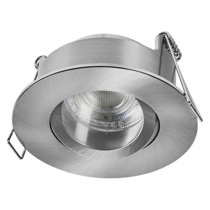 OSRAM Spot LED encastré lampe à poser salle de bain Set GU10 IP65 4,5W 840 Nickel satiné ⌀68 mm