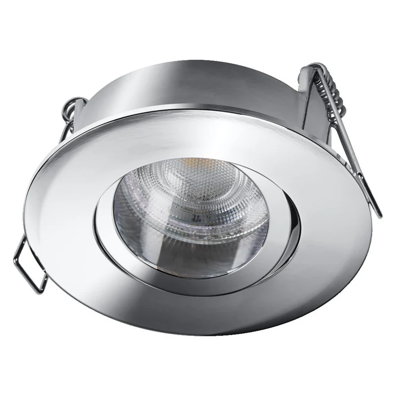 OSRAM Spot LED encastré lampe à poser salle de bain Set GU10 Dim orientable Click 6W Blanc ⌀68 mm