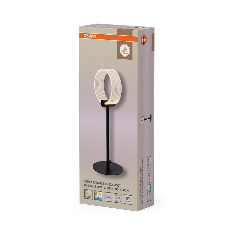 OSRAM DECOR Circle lampe à poser 8.3W CLICKCCT Noir