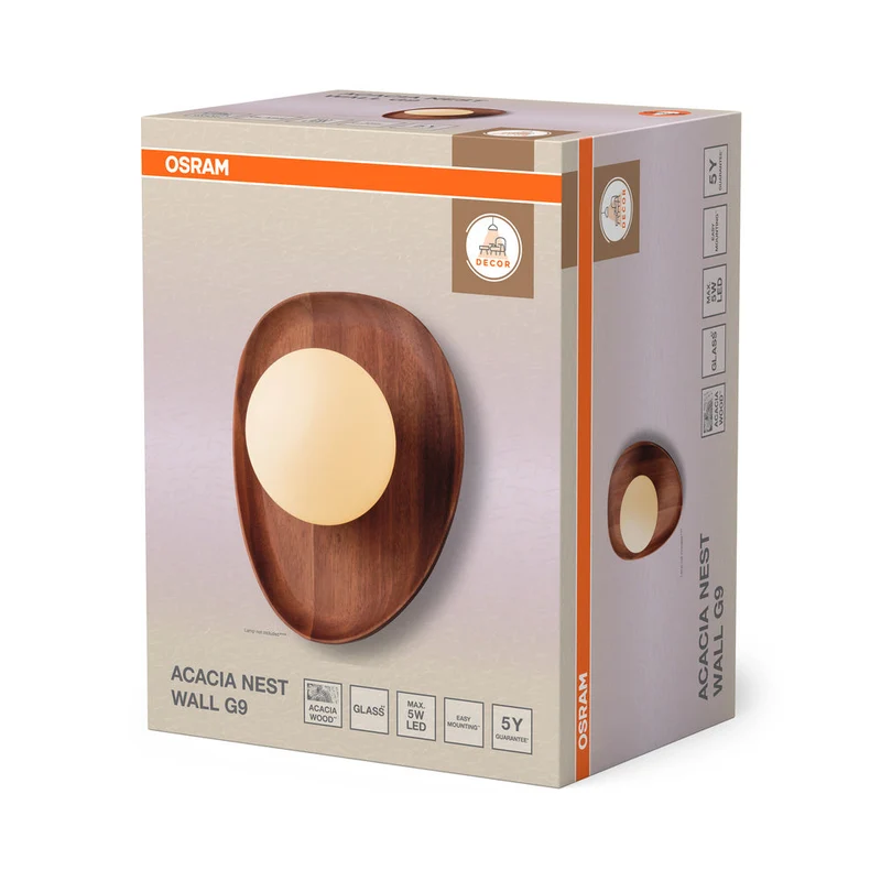 OSRAM DECOR Acacia Nest applique 1xG9 Marron