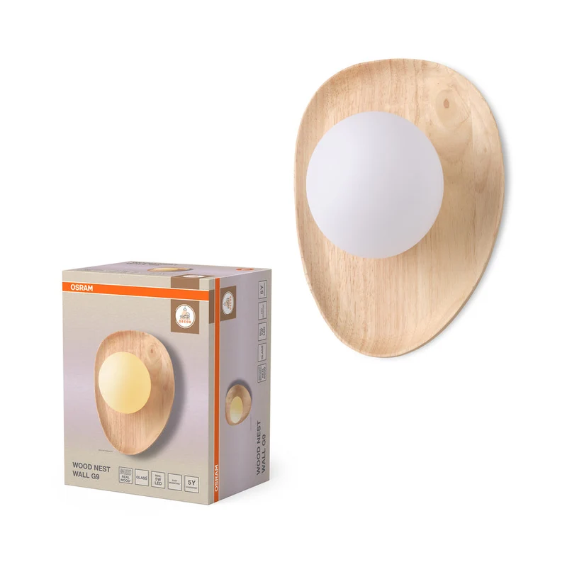 OSRAM DECOR Wood Nest applique murale 1xG9 Marron