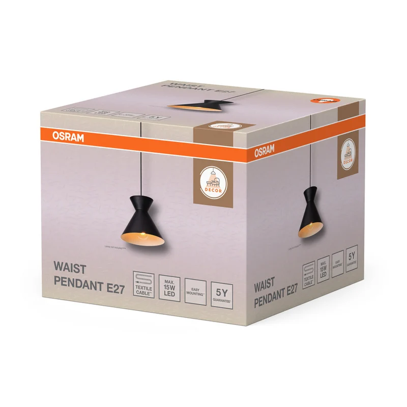 OSRAM DECOR Waist suspension E27 Noir