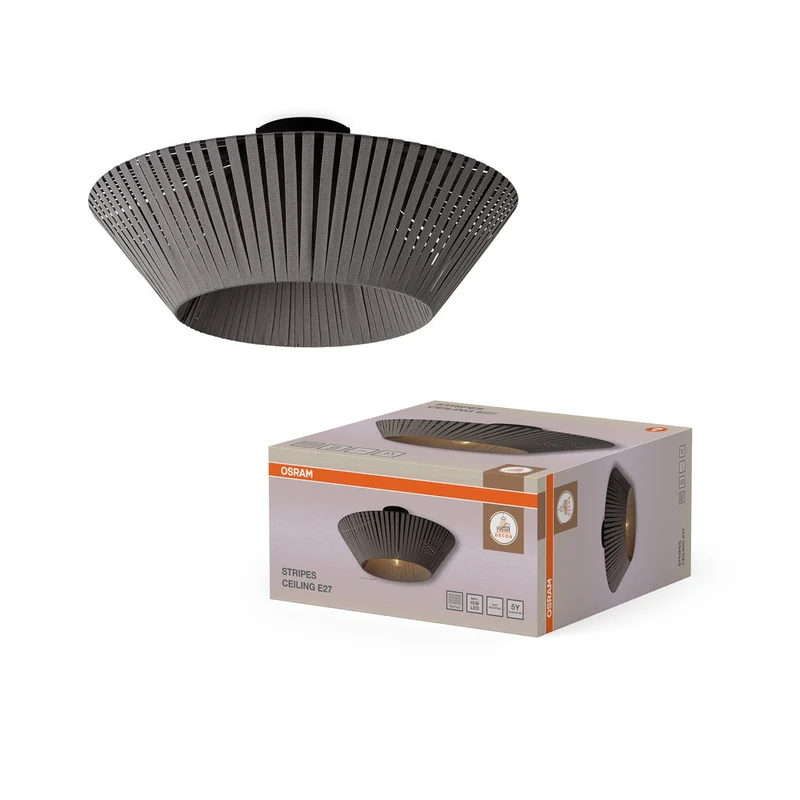 OSRAM DECOR Stripes lampe à poser 1xE27 Gris foncé