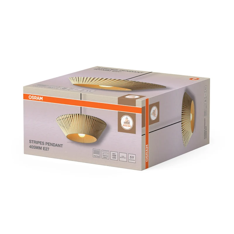 OSRAM DECOR Stripes suspension 1xE27 Beige
