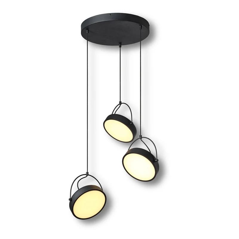 OSRAM DECOR Puck Suspension 3x PL 36W Noir