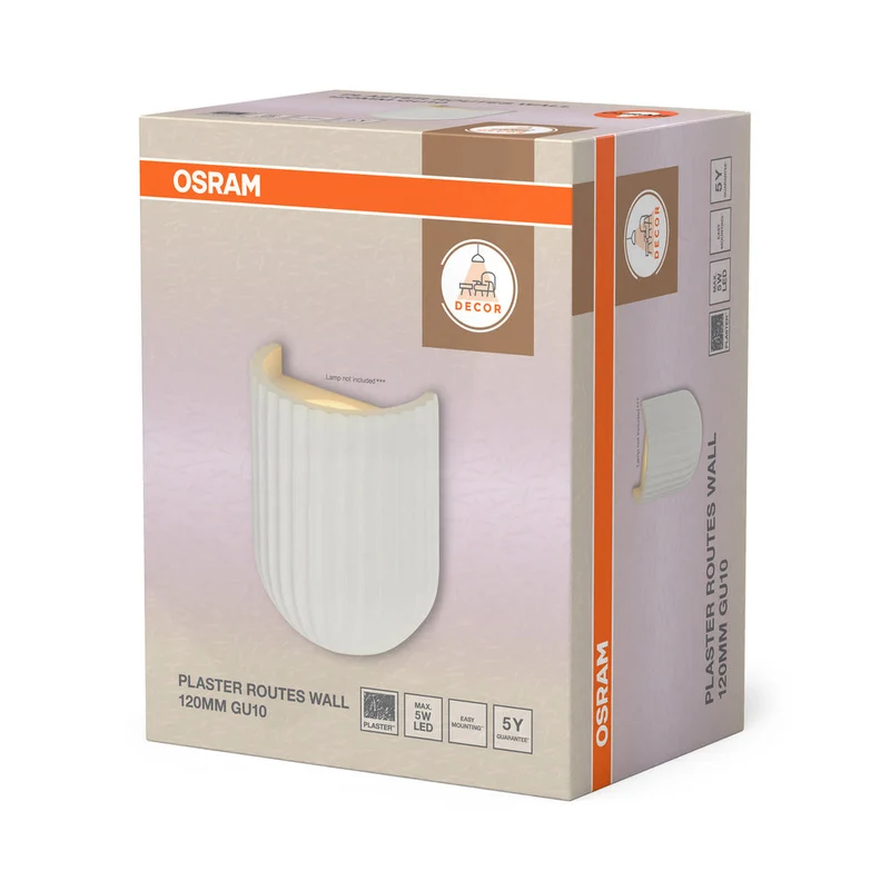 OSRAM DECOR Plaster Routes Applique murale 120 1xGU10 Blanc