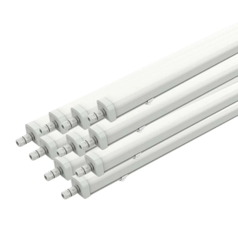 Pack de 10 - Réglette LED Étanche 150cm 53W 135lm/W Interconnectable