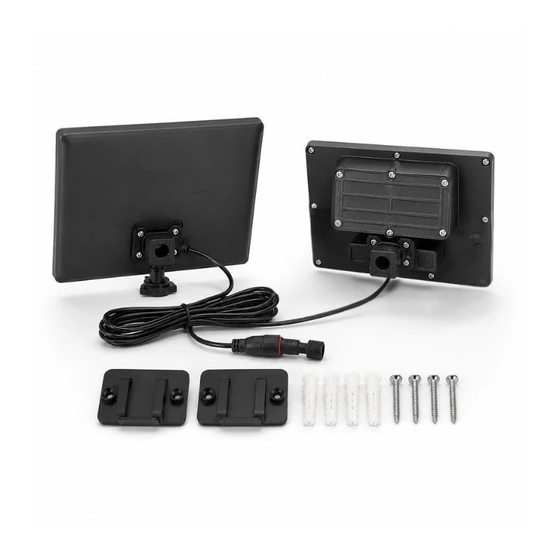 Projecteur Led Solaire Extérieur 9W IP65 3-CCT Détecteur de Lumière et de Mouvement