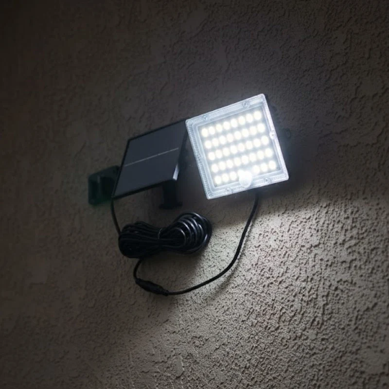 Projecteur Led Solaire Extérieur 9W IP65 3-CCT Détecteur de Lumière et de Mouvement