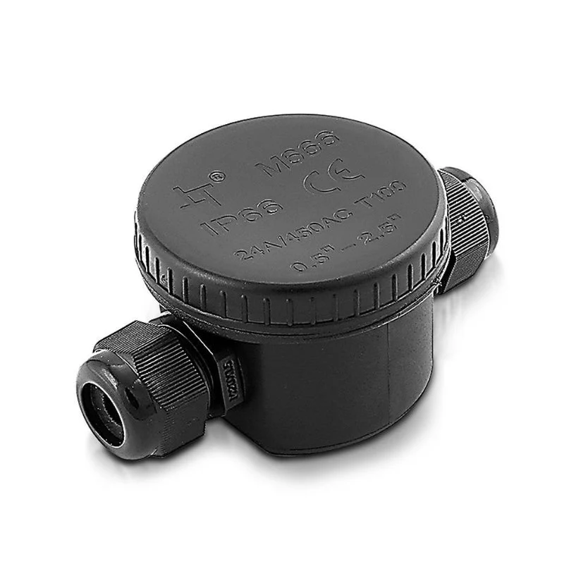 Borne de raccordement Noir Etanche IP66
