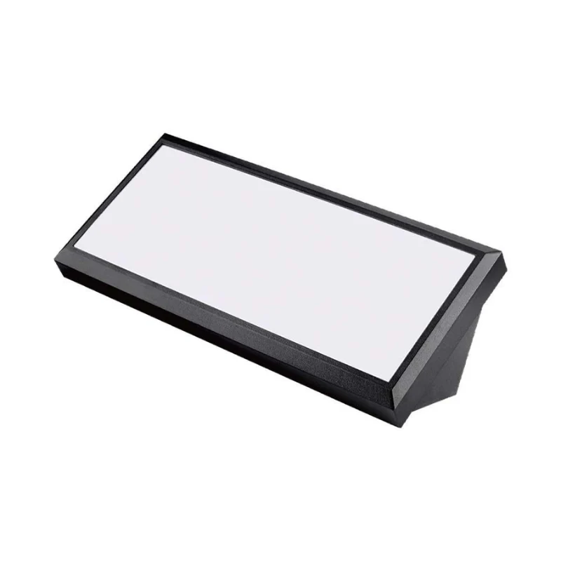 Balise Murale Extérieur Encastrable Rectangulaire 12W IP65 Noir