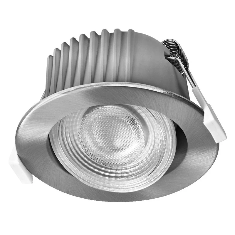 OSRAM Spot LED encastrable salle de bain CCT IP44 orientable 4,9W 36° nickel satiné ⌀68 mm