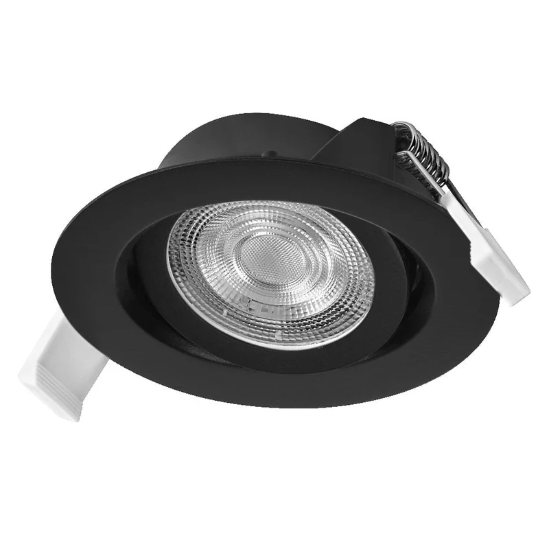 OSRAM Spot LED encastrable orientable 4,9W 36° Noir ⌀75 mm