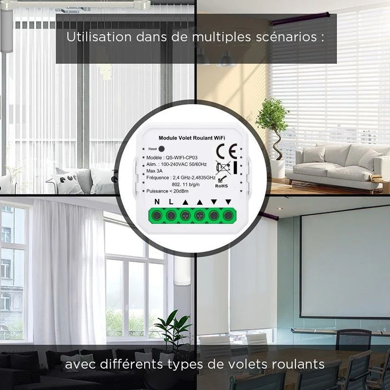 Module Interrupteur Volet Roulant Connecté WiFi