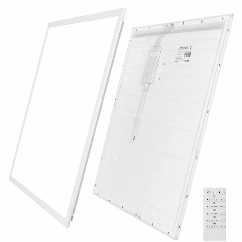 Panneau LED 28W 60x60 BLANC dimmable 150lm/W avec détecteur de mouvement + Télécommande - Pack de 2