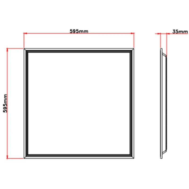 Panneau LED 28W 60x60 BLANC dimmable 150lm/W avec détecteur de mouvement + Télécommande - Pack de 2