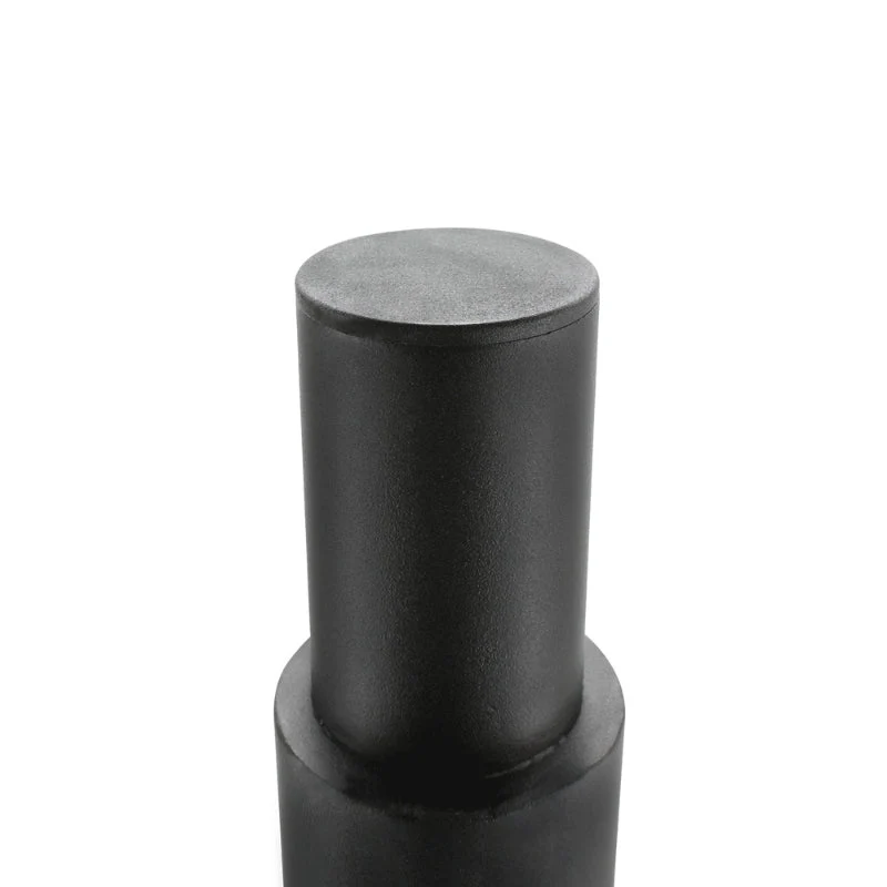 Mât d’Éclairage Public Droit 3m Ø60mm Noir