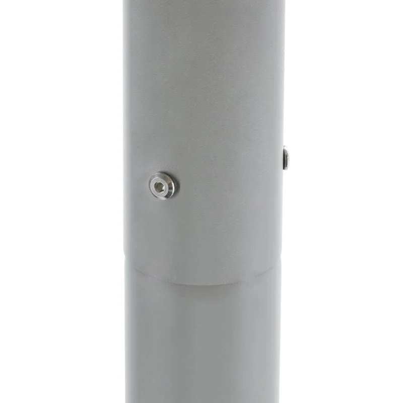 Mât d’Éclairage Public Droit 3m Ø60mm Gris