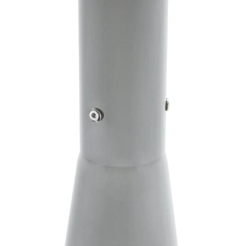 Mât d’Éclairage Public Droit 3m Ø60mm Gris
