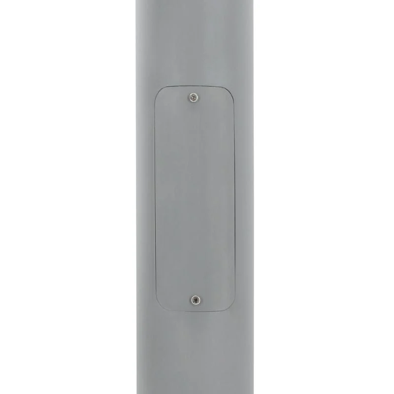 Mât d’Éclairage Public Droit 3m Ø60mm Gris