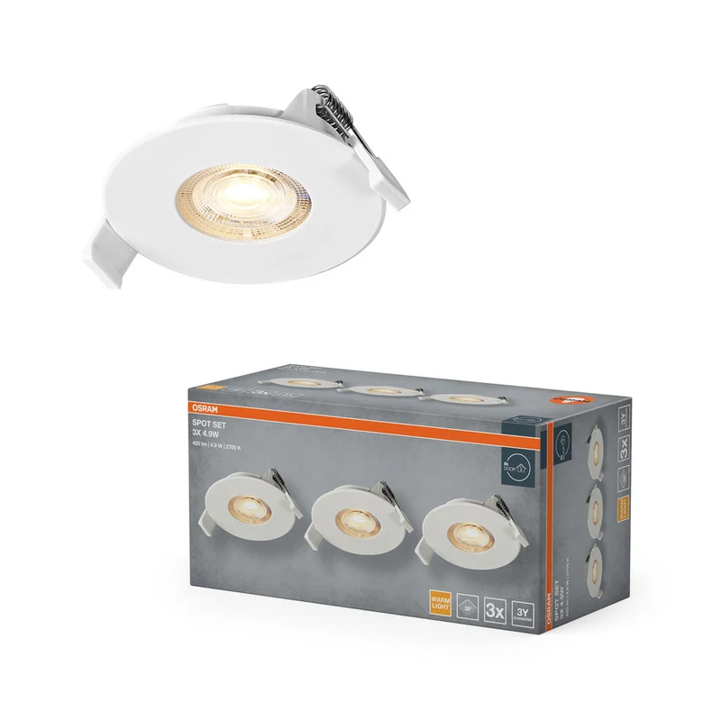 OSRAM Spot LED encastrable 4,9W 36° Blanc ⌀68 mm