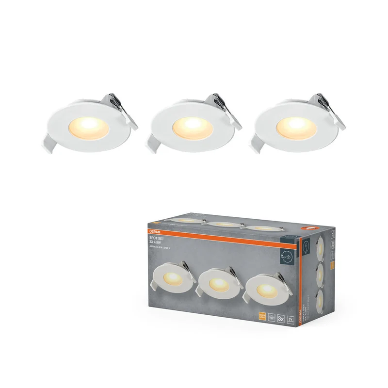 OSRAM Spot LED encastrable 4,9W 120° Blanc ⌀68 mm