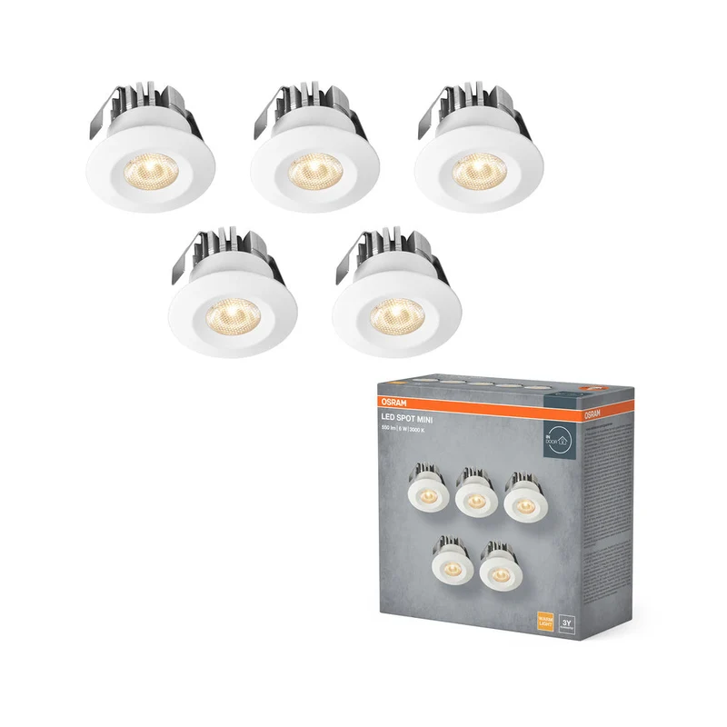 OSRAM Mini Spot LED encastrable 6W 120° Blanc ⌀30 mm