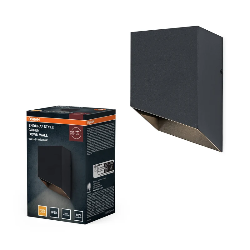 OSRAM ENDURA® Style Applique murale extérieure Copen Down 5W IP54 Gris foncé