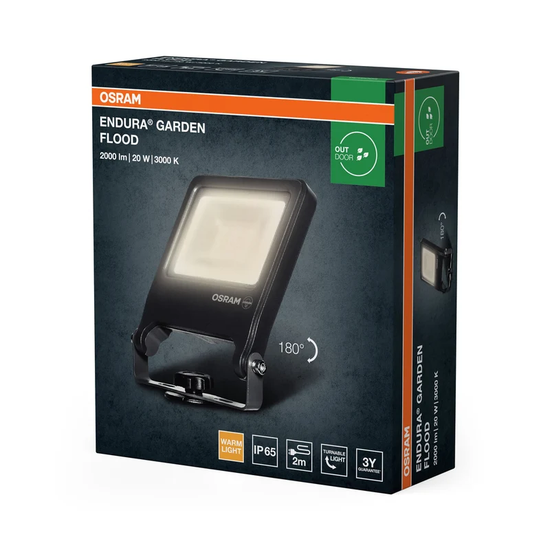 OSRAM ENDURA® Projecteur extérieur de jardin Spike 20W 3000K