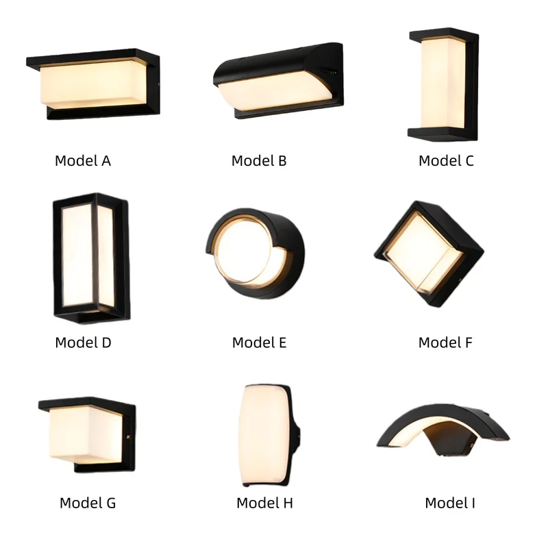 Double-Sided Frame Waterproof LED Wall Light – 18W | 3000K / 4000K / 6000K | Black Housing | Up & Down Outdoor Wall Sconce for Porch, Garden, Balcony & Indoor Decoration | Aluminum Housing | IP65 | 2-Pack