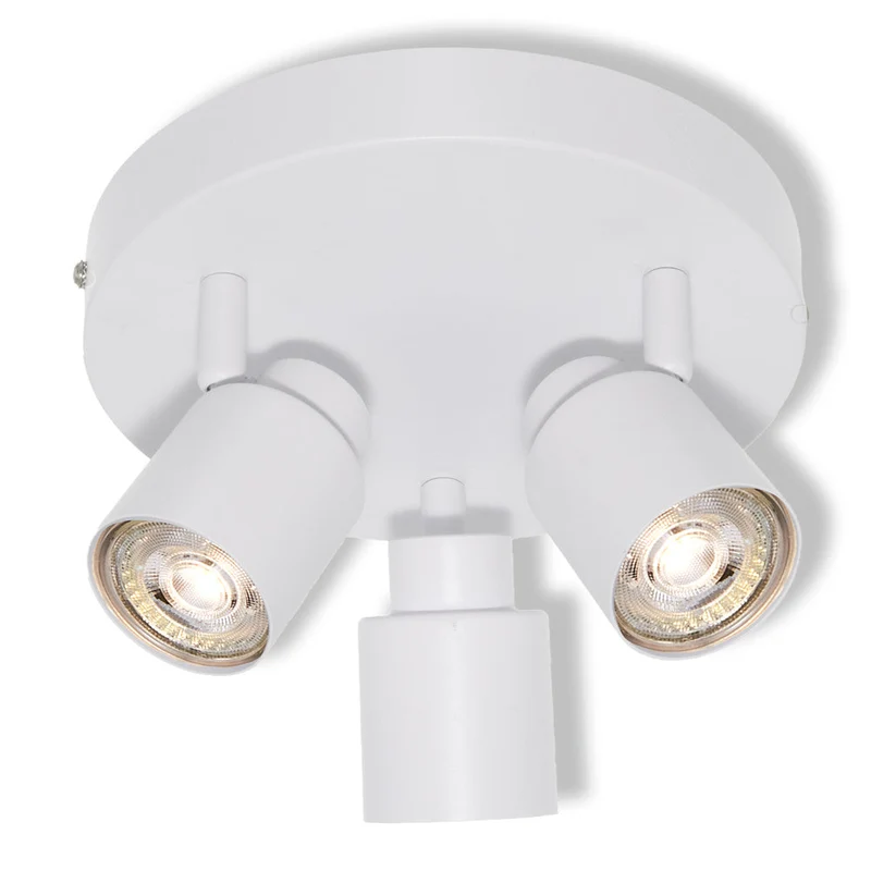 OSRAM Spot LED 3 points PRIMAL Plate, lampe, 3xGU10, blanc
