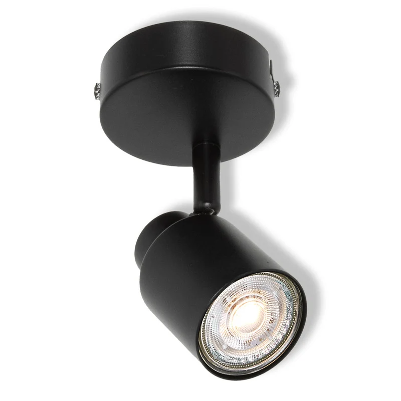 OSRAM Spot LED 1 point PRIMAL Rond, lampe, 1xGU10, noir