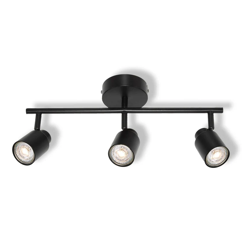 OSRAM Spot LED 3 points PRIMAL, lampe, 3xGU10, noir