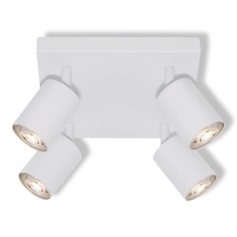 OSRAM Spot LED 4 points ELEMENTAL Plat Blanc, lampe, 4xGU10, blanc, 21 x 13,8 x 21 cm