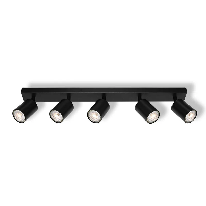 OSRAM Spot LED 5 points ELEMENTAL Noir, lampe, 5xGU10, noir, 60,5 x 13,8 x 6 cm