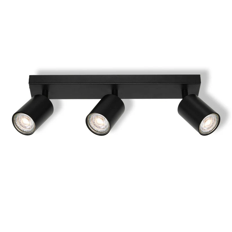 OSRAM Spot LED 3 points ELEMENTAL Noir, lampe, 3xGU10, noir, 37 x 13,8 x 6 cm