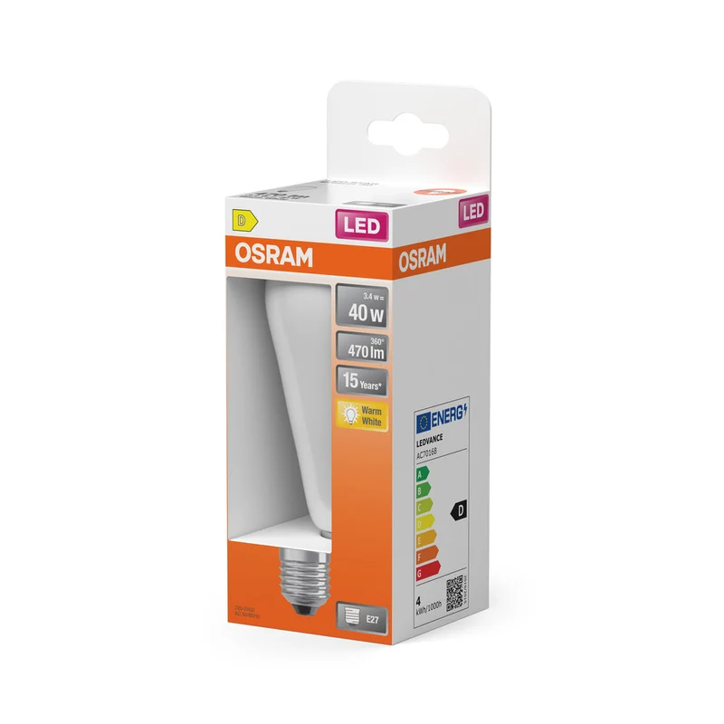 Rétrofit LED CLASSIC ST 3.4W 827 Givré E27