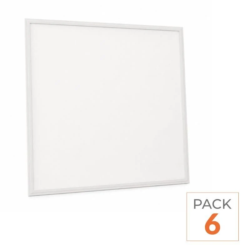 Panneau LED Slim 60x60 32W 130lm/W TRIAC Sans Flicker - Pack de 6
