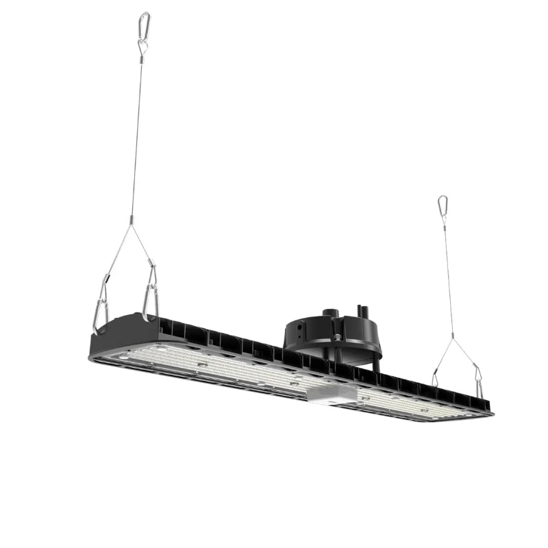 Pack de 6 - Suspension LED industrielle linéaire 150W/200W/250W 185lm/w avec Détecteur de Mouvement - Garantie 5 ans