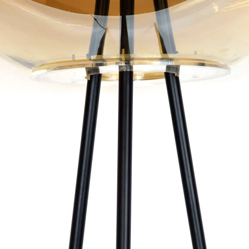 s.luce Dreibein-Stehleuchte Orb Tripod 160cm mit Glaskugel