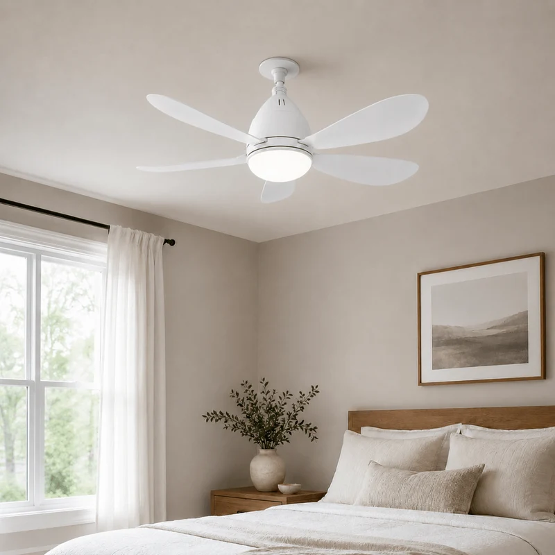 Ampoule Ventilateur LED E27 11W CCT avec Télécommande Ø42cm
