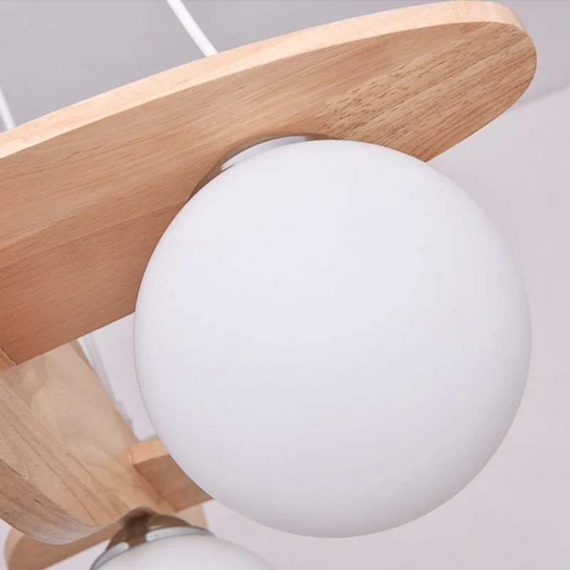 LUSTRE EN BOIS EN FORME D'AVION
