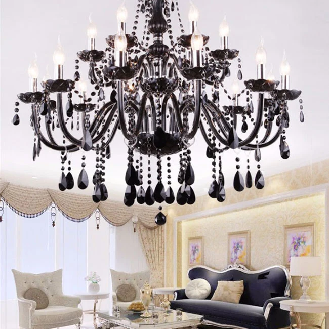 LUSTRE EN CRISTAL FAMILLE ADDAMS