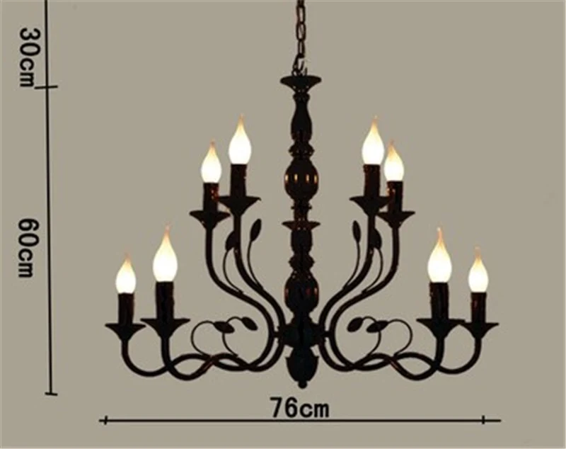 LUSTRE NOIR RÉTRO