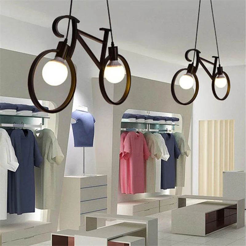 SUSPENSION LUMINEUSE VÉLO RÉTRO